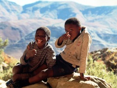 Лесото. Дети.